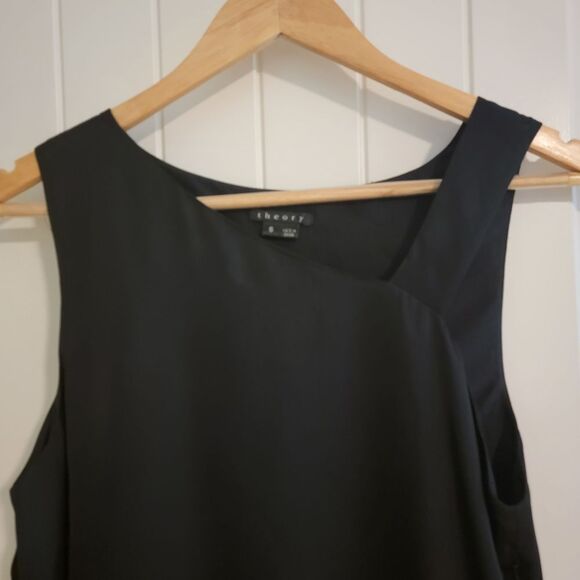 Theory Asymmetrical Neckline Sleeveless Top - Picture 3 of 7